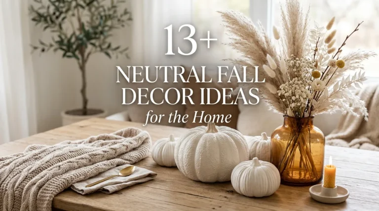 Neutral Fall Decor Ideas for the Home