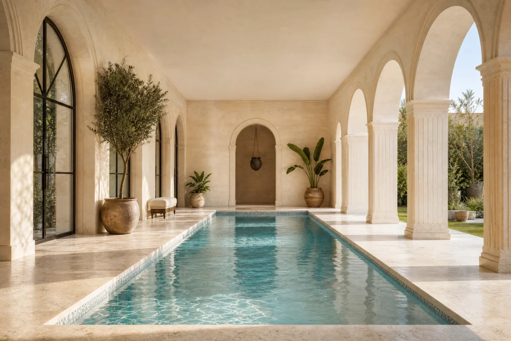  Indoor Classic Villa Swimming Pool Design Luxury
