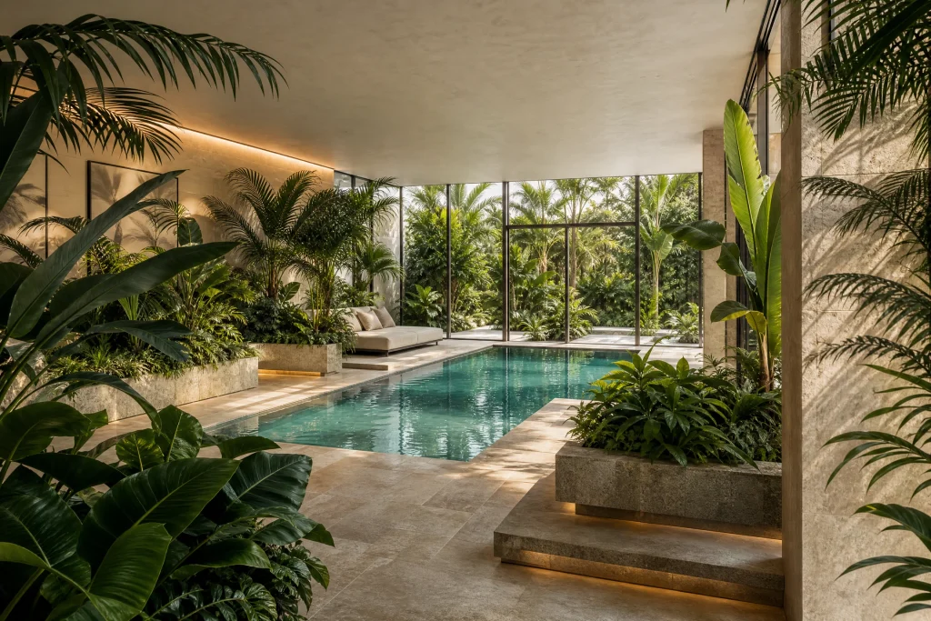  Indoor Swimming Pool Design Luxury Garden