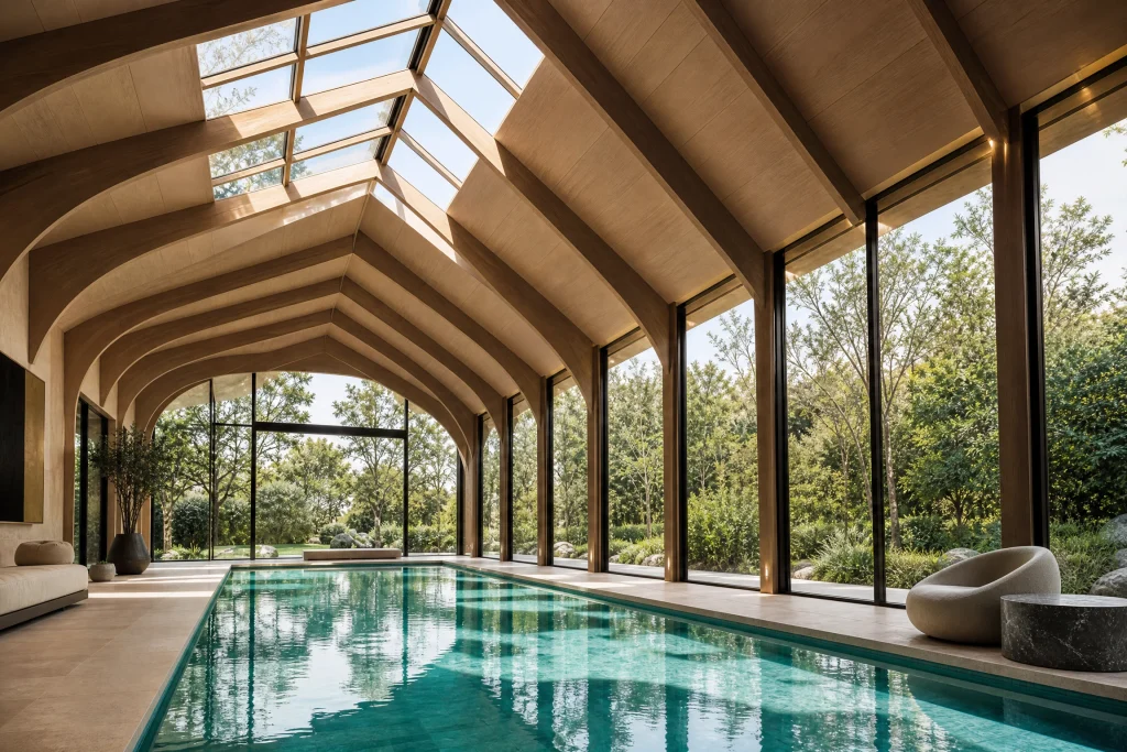  Luxury Indoor Pool Ceiling Design