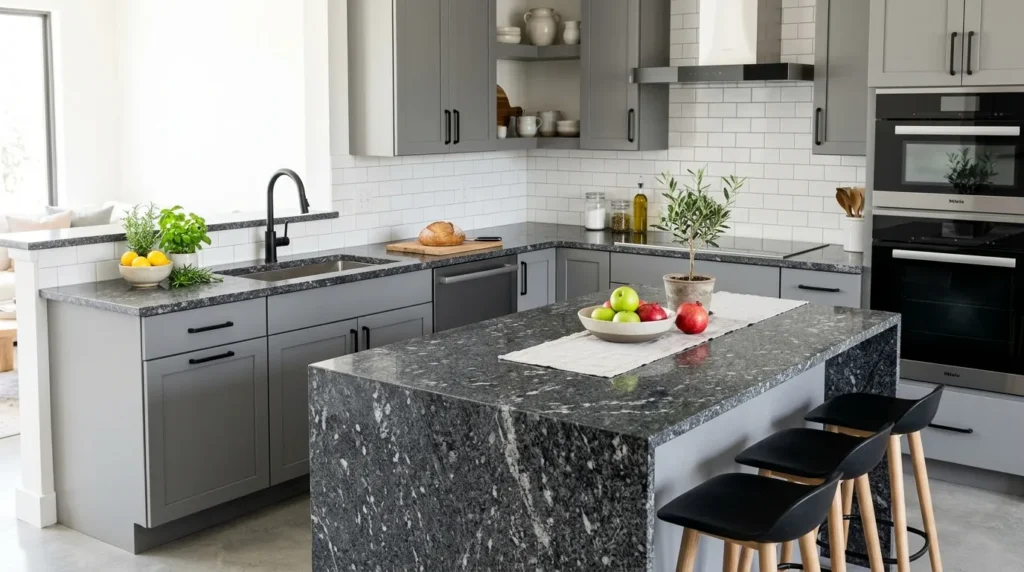 gray granite countertops