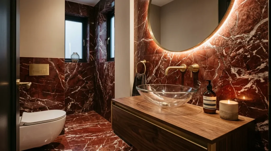 Red Powder Room Ideas