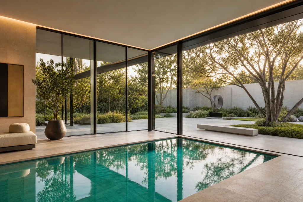 . Indoor Swimming Pool Design Luxury Backyard Connection