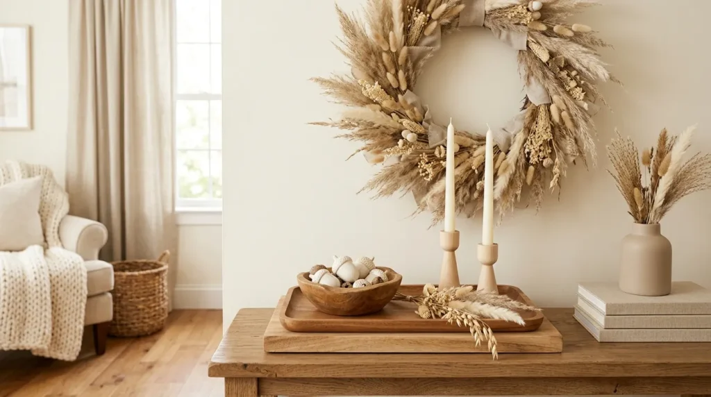 Neutral Tone Wreath Decor