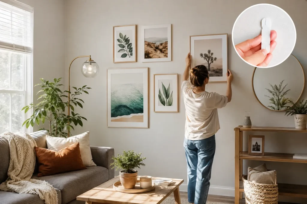 damage free wall decor Ideas