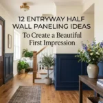 Entryway Half Wall Paneling Ideas