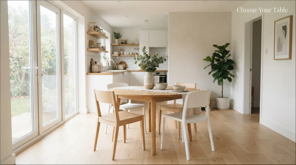 Four-seat kitchen table
