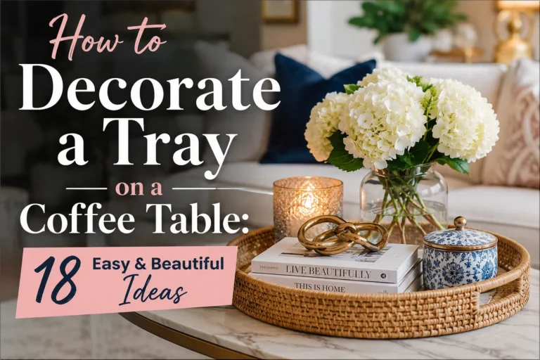 How to Decorate a Tray on a Coffee Table