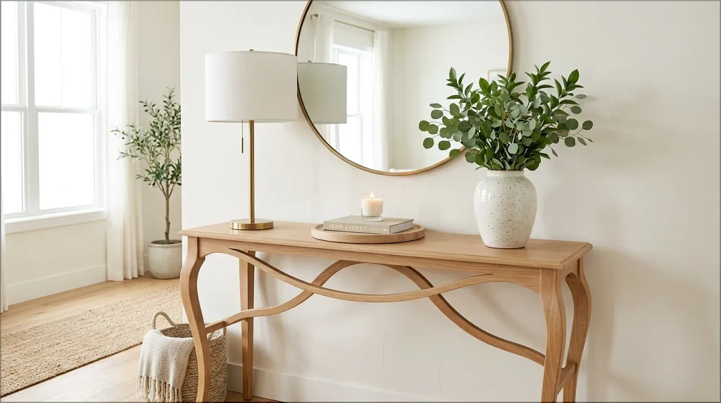 how to style your console table