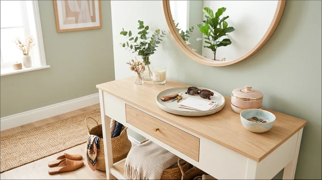 entry table with drawer