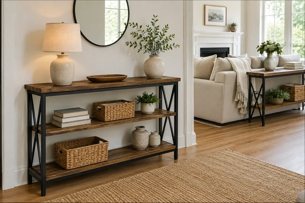 A Narrow Console for Small Spaces