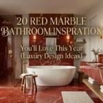 Red Marble Bathroom