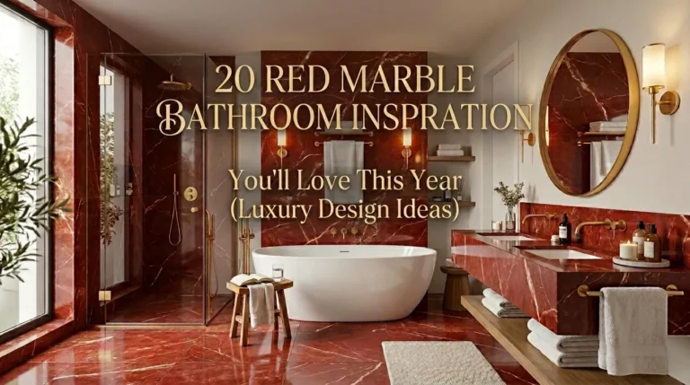 Red Marble Bathroom