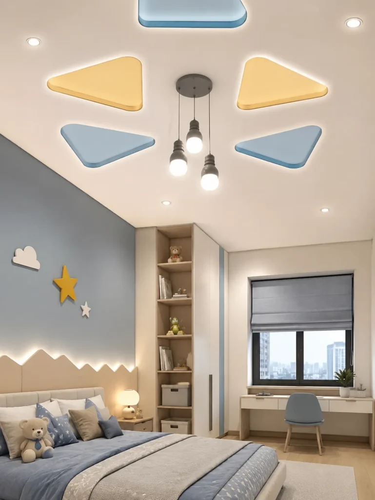 Simple Ceiling Design for Kids Bedroom