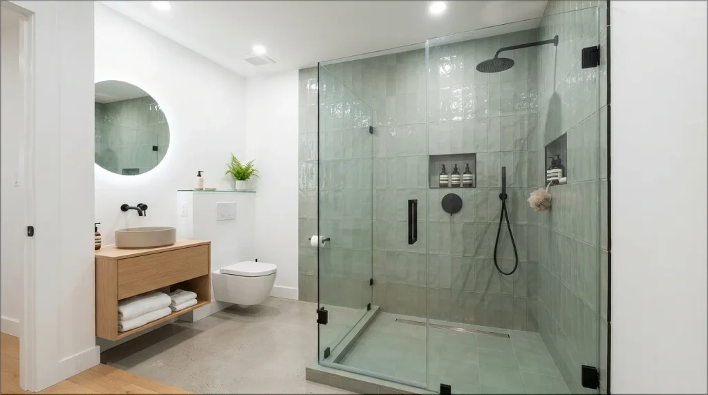 Tile Above the Shower