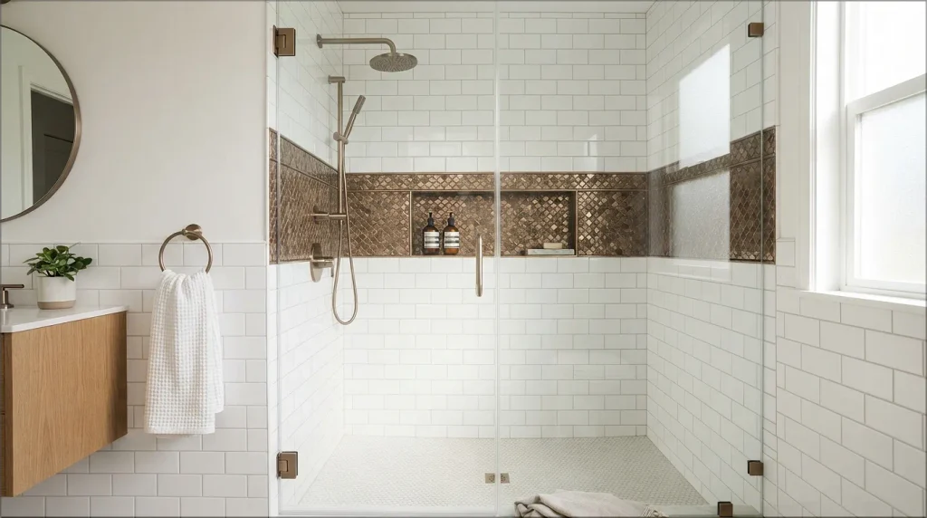 Feature Band shower wall