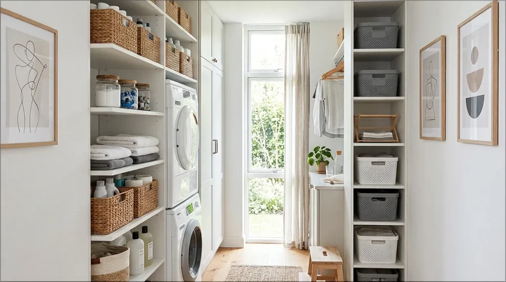 Narrow Laundry Room