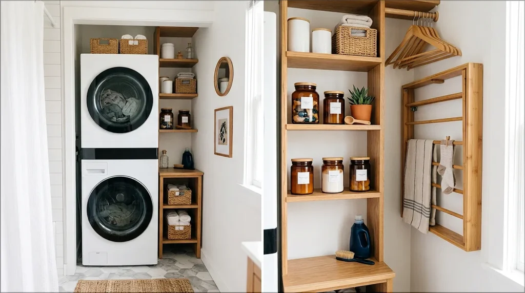 Tiny Apartment Laundry Station