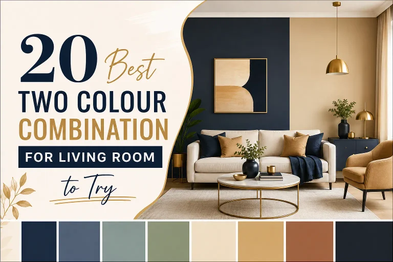 Two Colour Combination for Living Room
