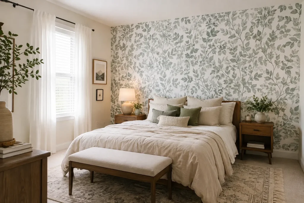 Damage-Free Rental bedroom wall Decorating Ideas