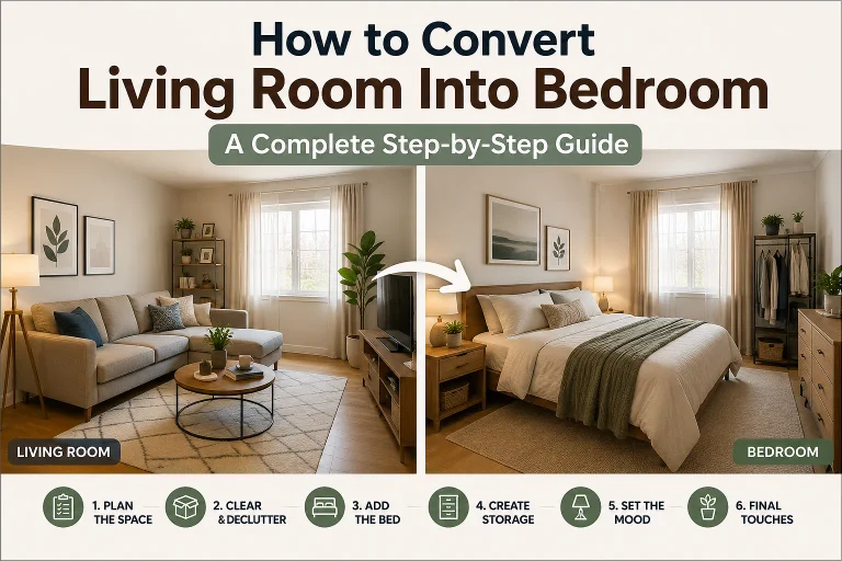 convert living room into bedroom