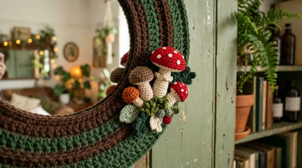 Mushroom Crochet Motif