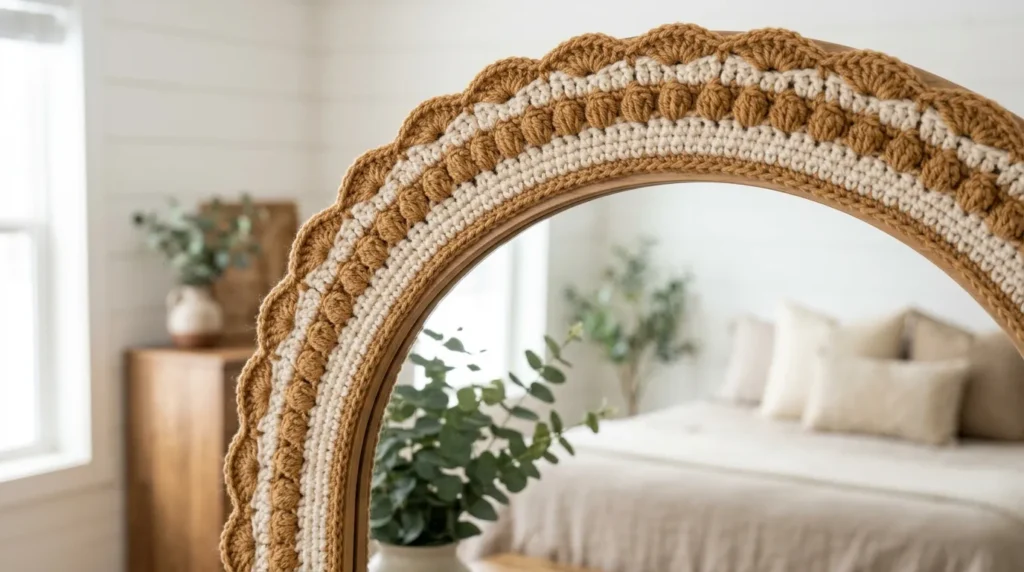 mirror Crochet Arch Frame