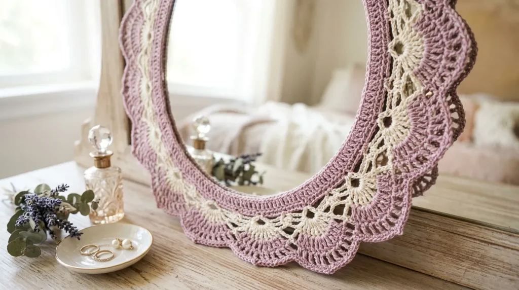 mirror lace Fan Mirror Border