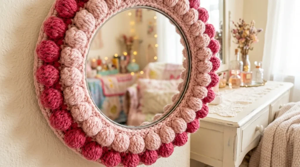 pink crochet ideas room decor