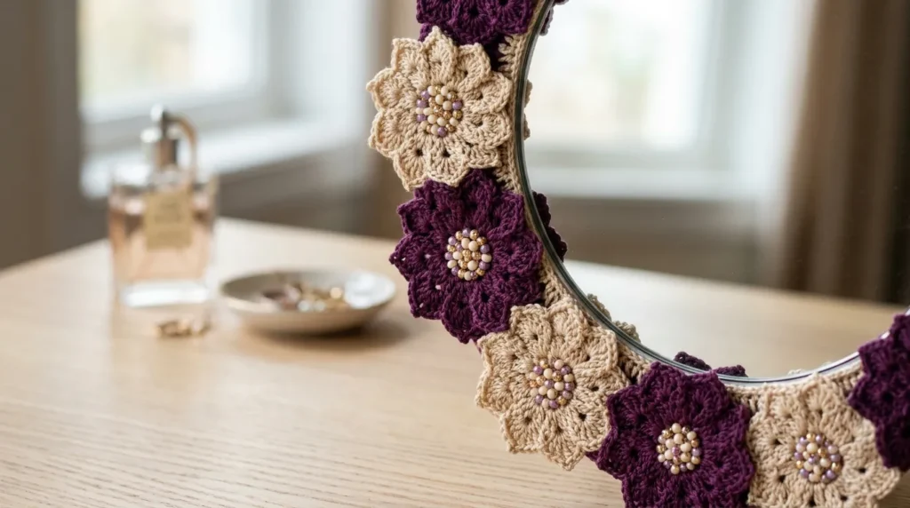 mirror Starburst Flower Frame