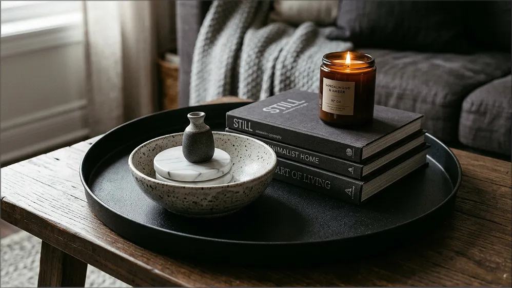 coffee table tray black