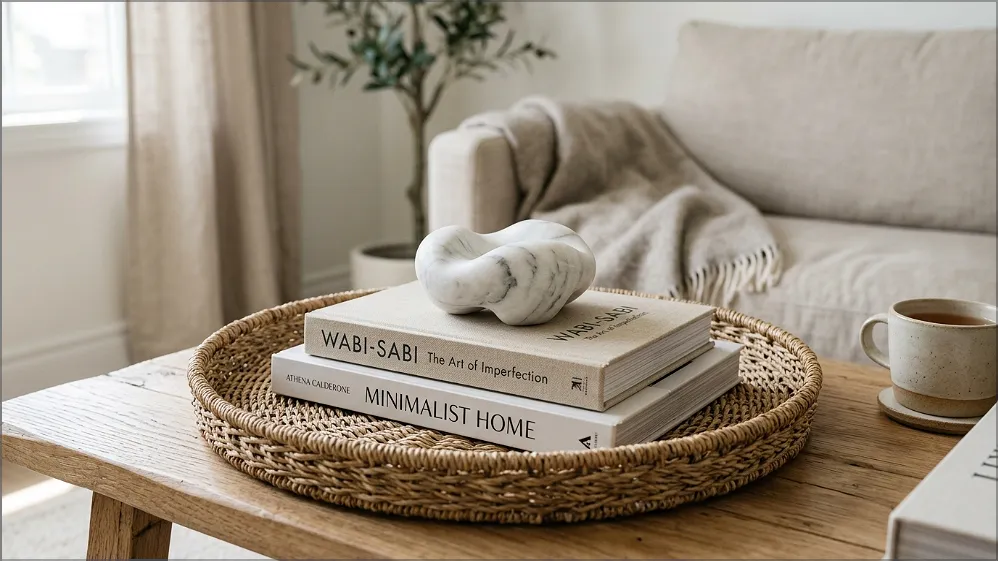 coffee table tray styling