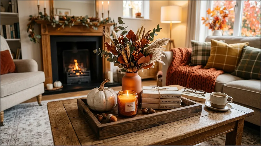 coffee table tray for fall