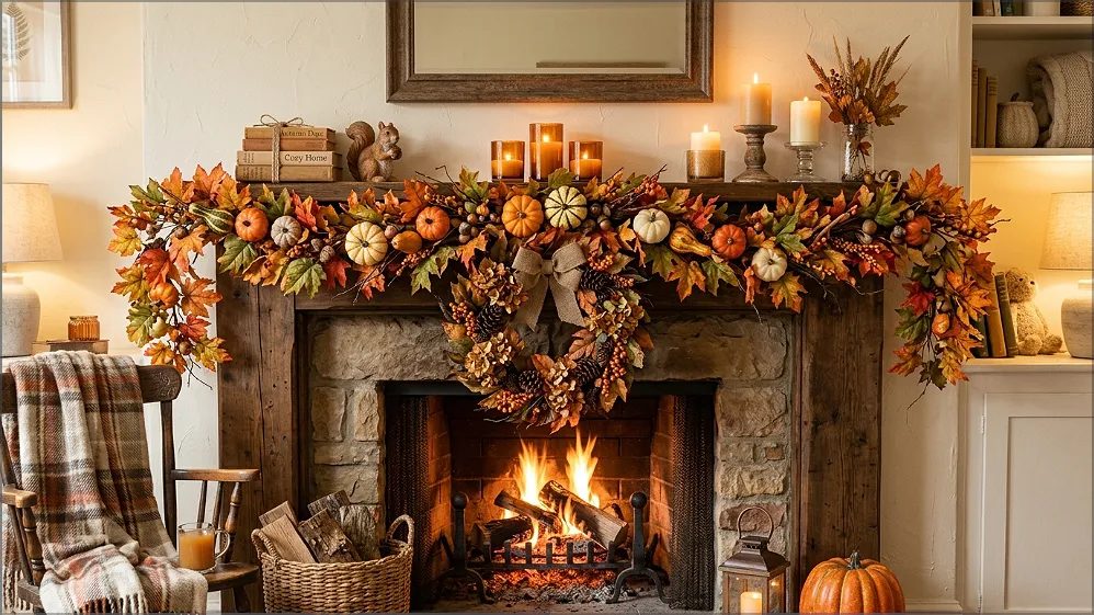 Fall mantel decorating ideas