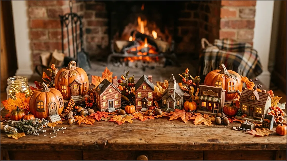 DIY fall village houses