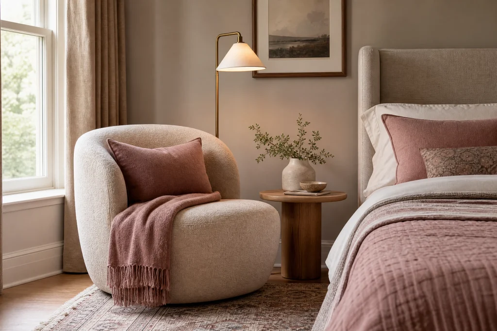 a Soft Reading Corner in the Bedroom