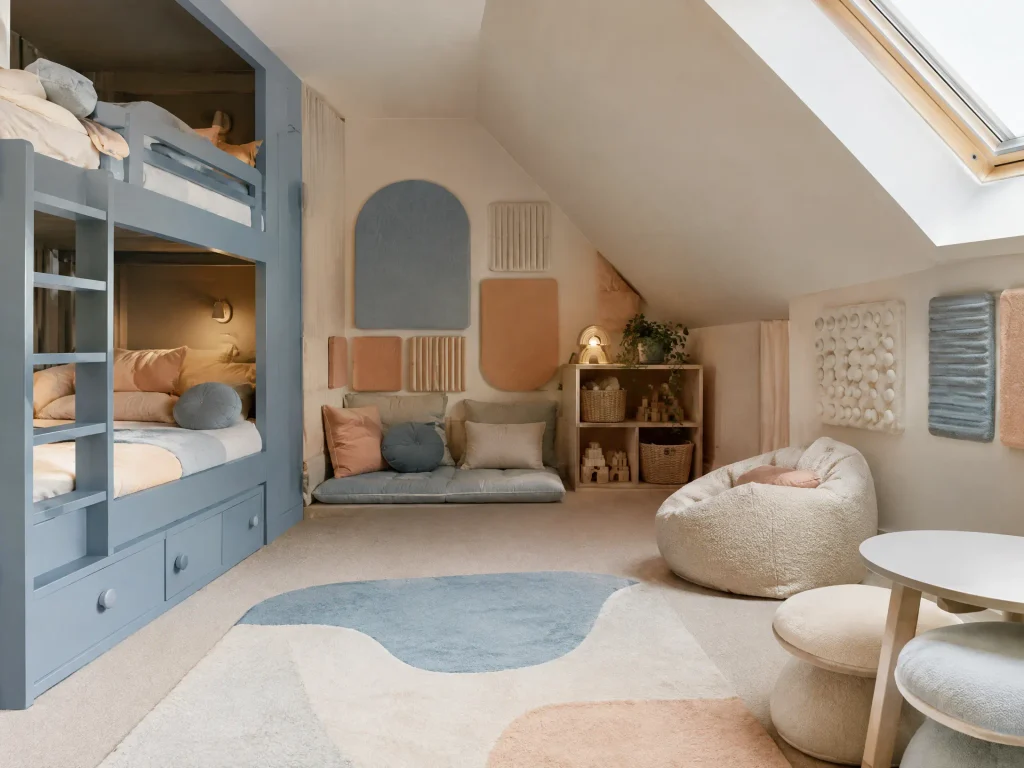 Sensory-Calm Bunks With a Quiet Retreat