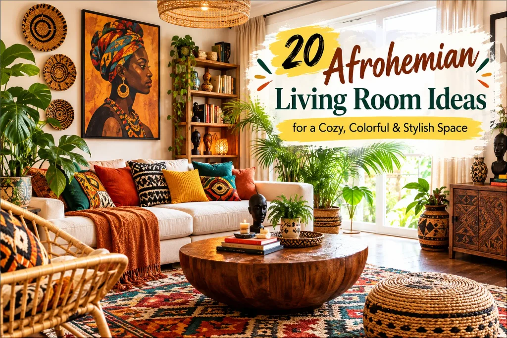 Afrohemian Living Room Ideas