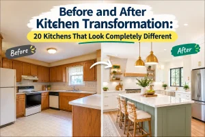 before and after kitchen transformation
