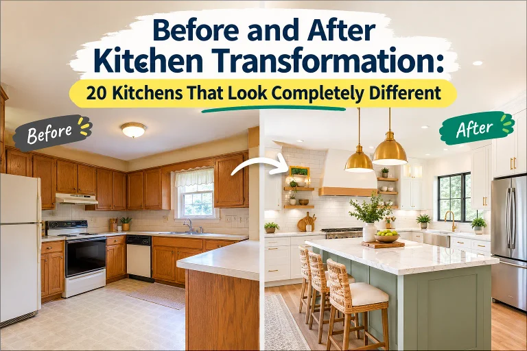 before and after kitchen transformation