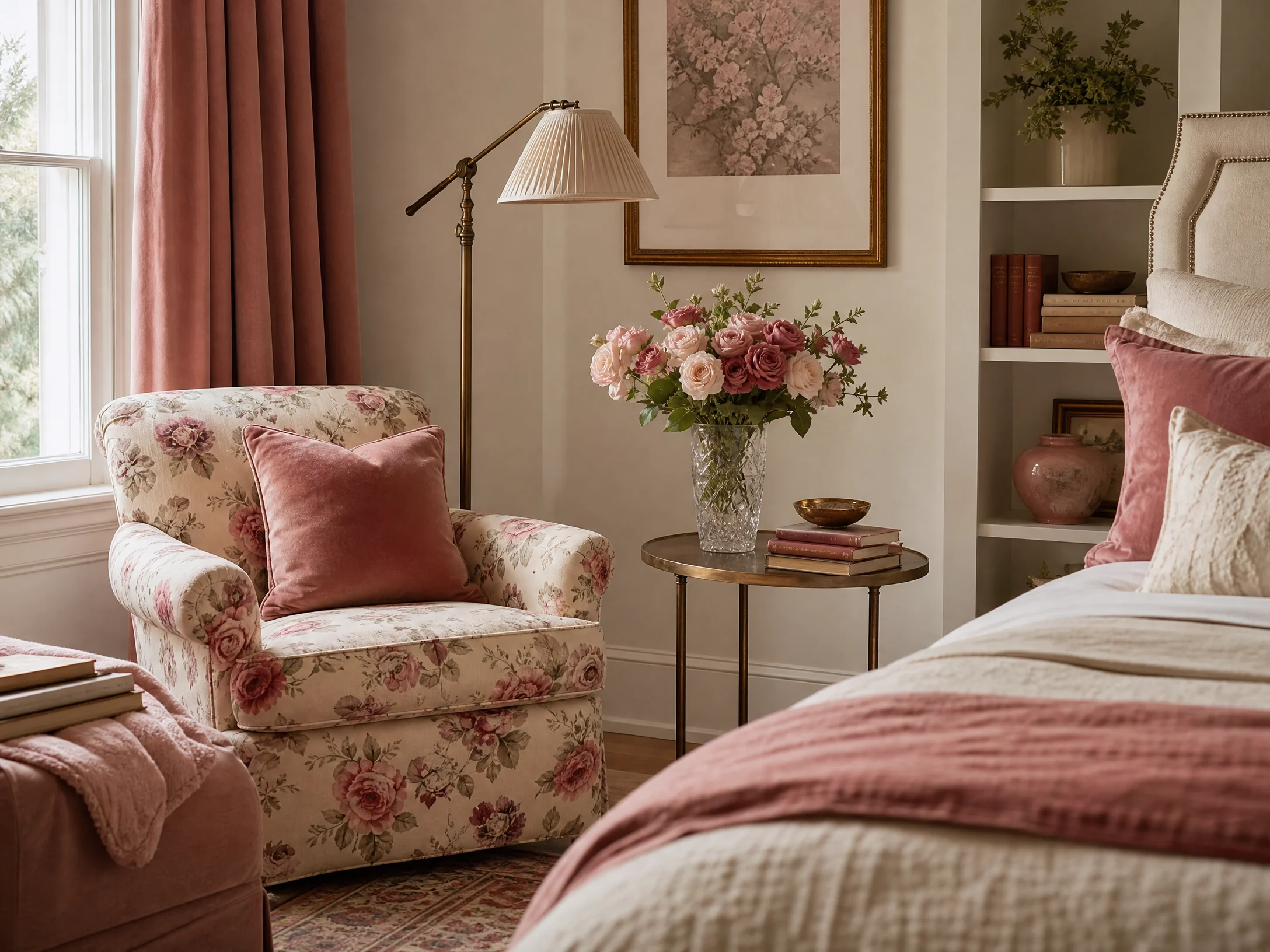 Floral reading corner