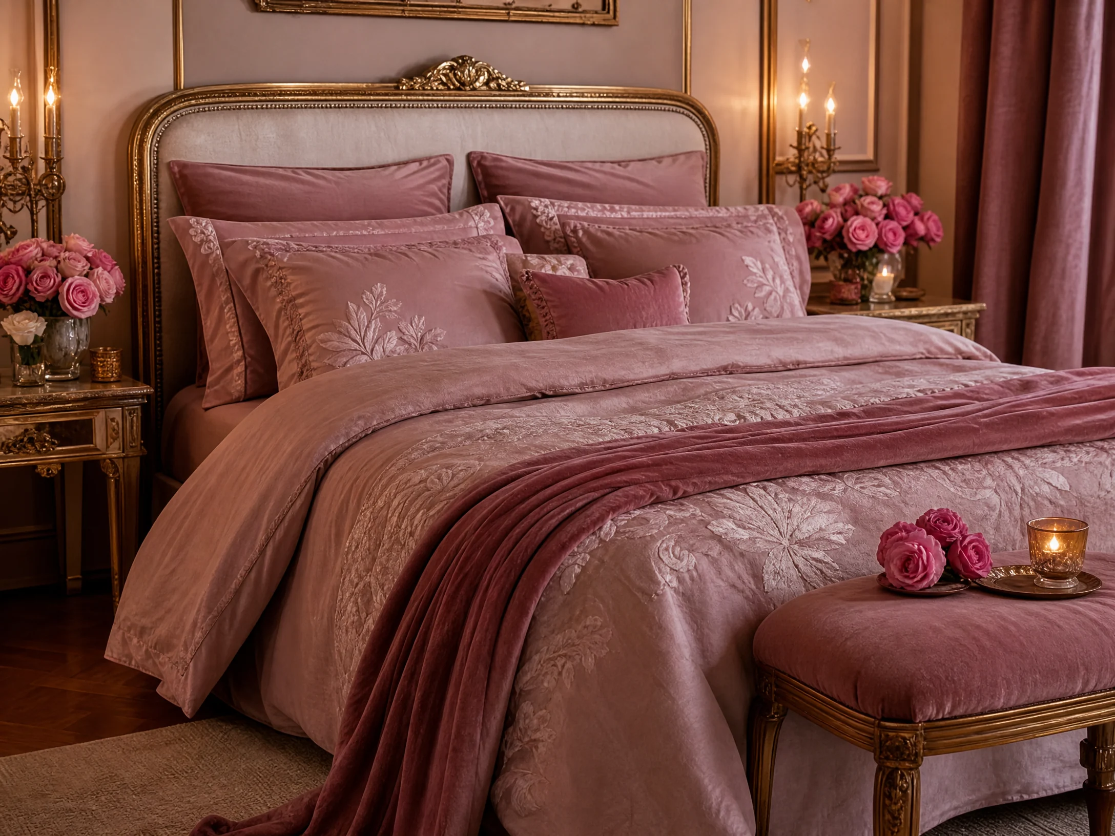 Romantic rose bedroom