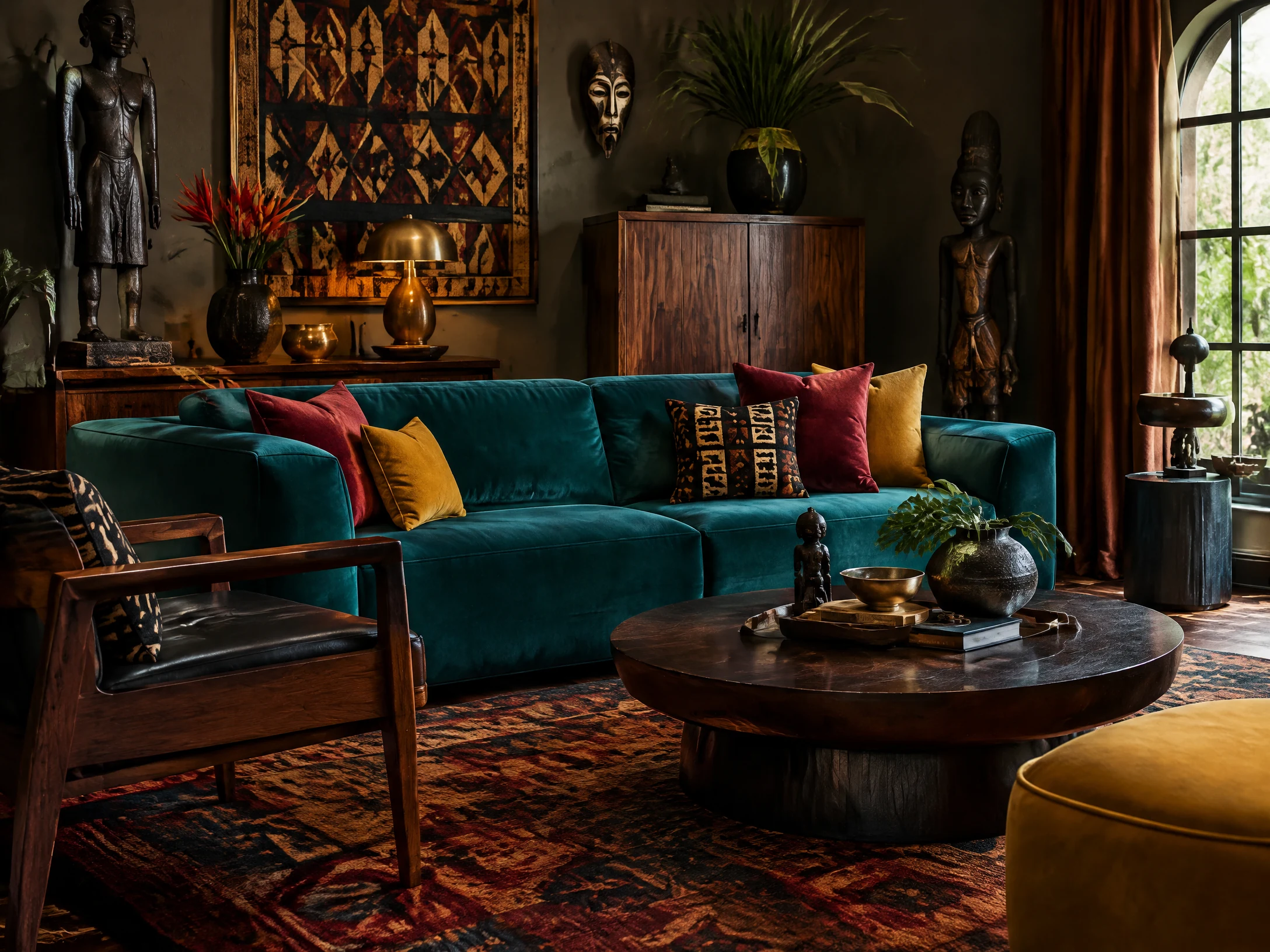 Afrohemian Living Room Ideas