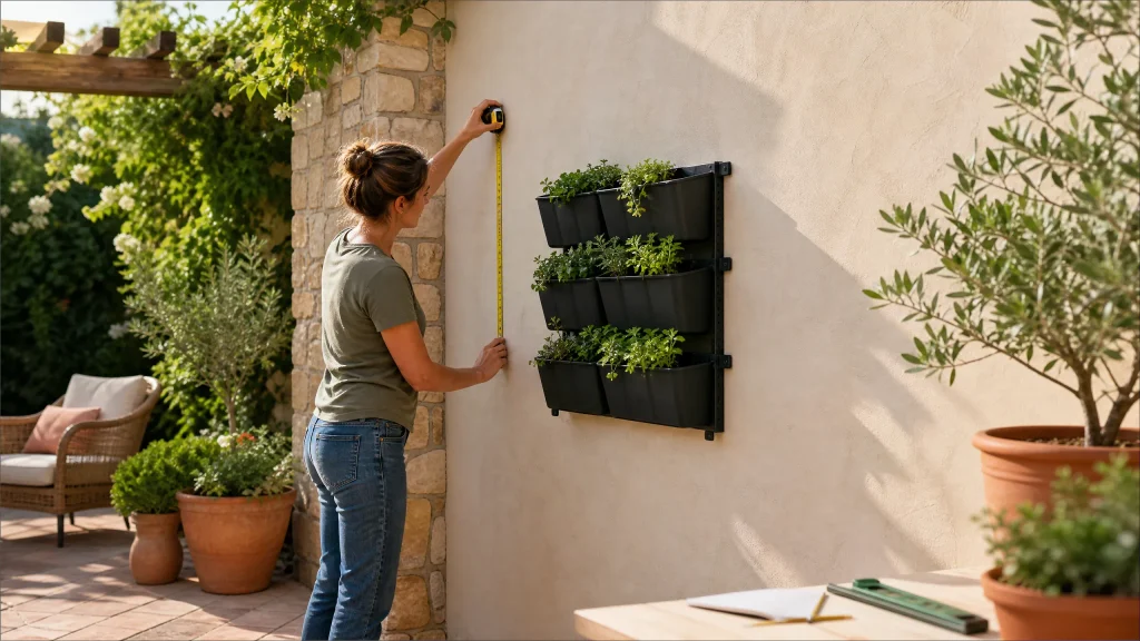 Outdoor living wall planters
